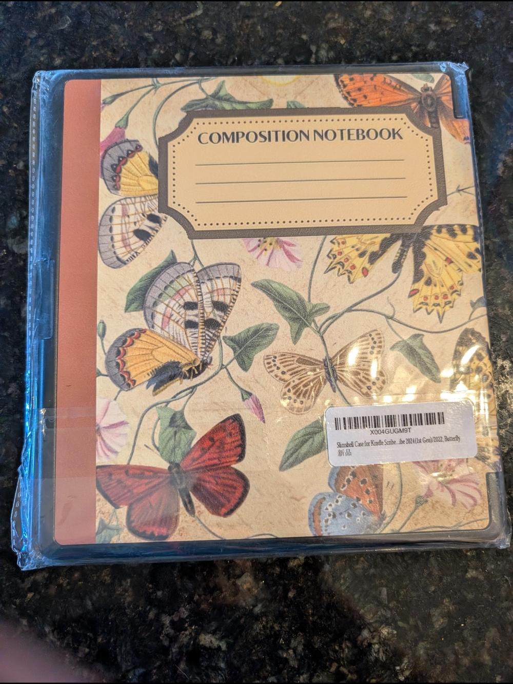 Kindle Scribe Butterfly Cover With Three Pack Of Screen Protectors
